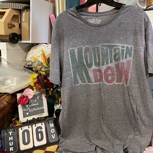 Mountain Dew Retro Graphic Tee- Heather
Grey